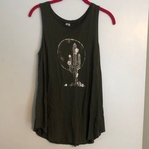 Green Desert Cactus Tank